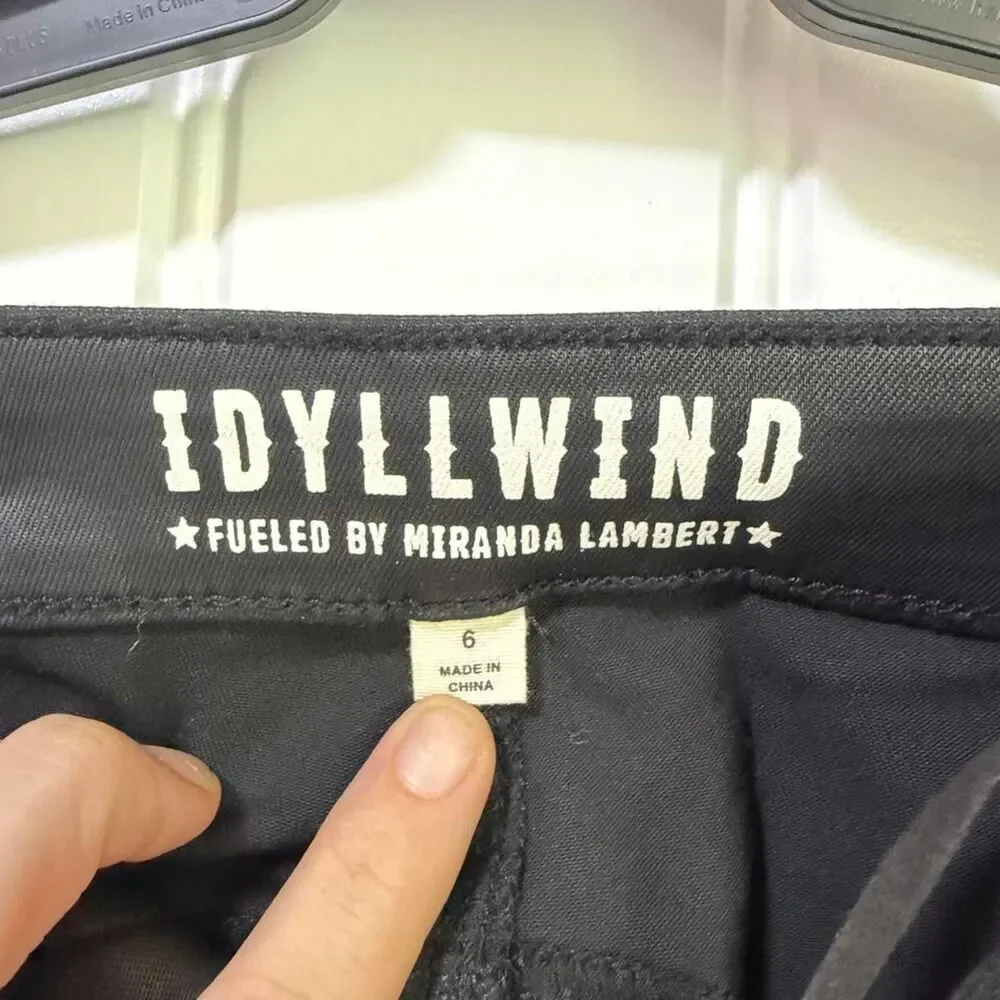 Idyllwind Women's Black Leather Pants